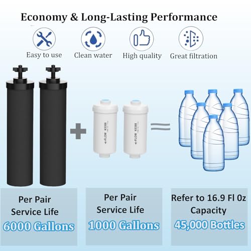 Water Filters Replacement for Berkey (4 Count)