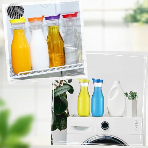 24 Pcs Plastic Water Carafe with Lid 32 Oz Clear (24 Count)