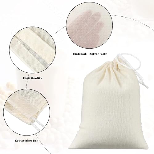 Soup Bags Cotton Mesh Bag for Cooking (20 Count)
