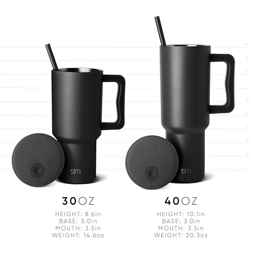 40 oz Tumbler with Handle and Straw Lid