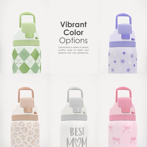 Golf Insulated Stainless Steel Water Bottle with Straw for Sports and Travel
