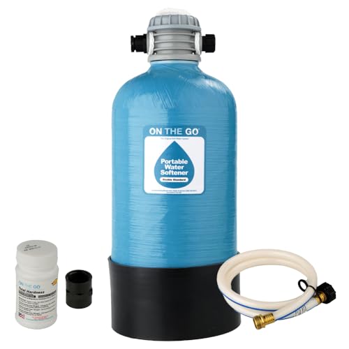 OTG4-DBLSOFT-Portable 16,000 Grain RV Water Softener (NOT made in China, assembled by U.S. Workers in Indiana) (368 Ounce)