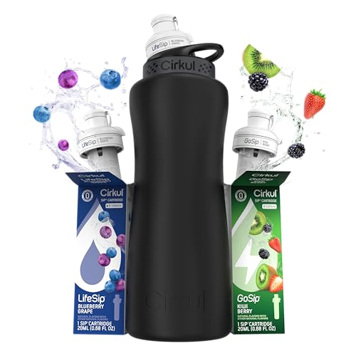 32oz Black Metal Bottle with Two No Sugar