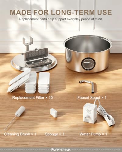 Cat Water Fountain Stainless Steel