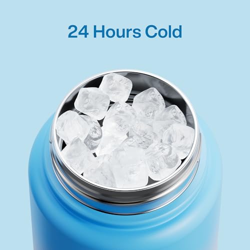 Insulated Water Bottle with Straw Stainless Steel Water Bottle