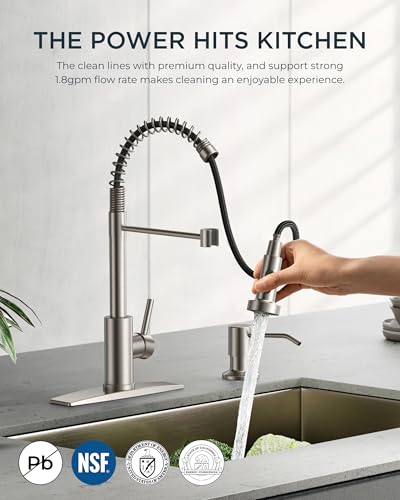 Kitchen Faucet with Soap Dispenser