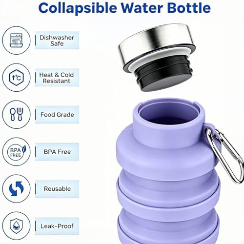 Collapsible Water Bottle 17oz（500ml）