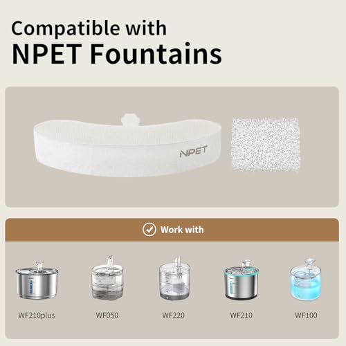 Replacement Filters for WF210plus Stainless Steel Pet Water Fountain