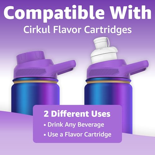 Water Bottle Compatible With Popular Flavor Cartridges