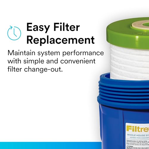 Large Capacity Whole House Grooved Replacement Water Filter 4WH