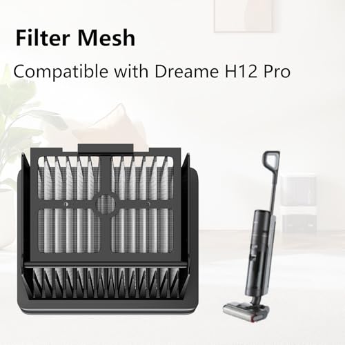 Replacement Vacuum Filters Roller Brushes Compatible with Dreame H12 Pro Wet Dry Vacuum Cleaner (6 Count)