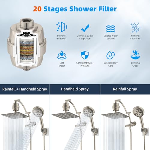 10" Dual Filtered Shower Head