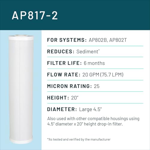 3M Aqua Pure AP800 Series Whole Home Water Filter Drop