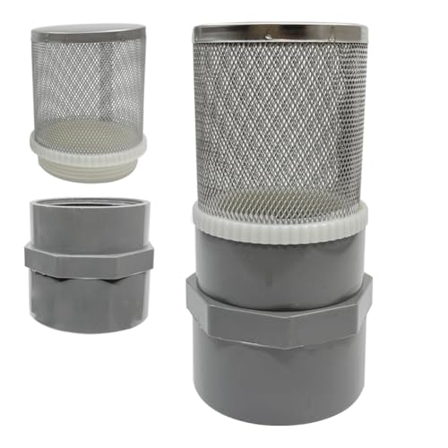 1 2" inch stainless steel filter cover connected to 1