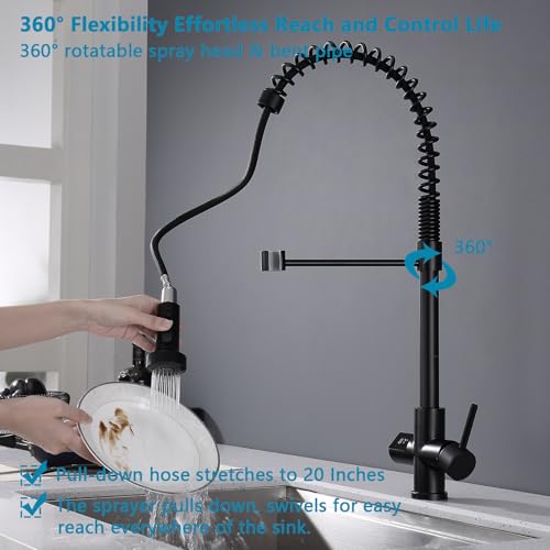 Kitchen Faucet with Temperature Digital Display