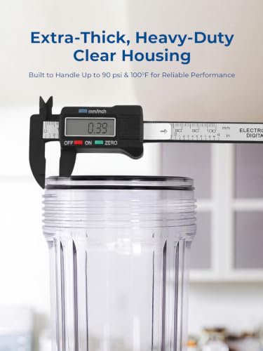 10" x 4.5" Clear Whole House Water Filter Housing