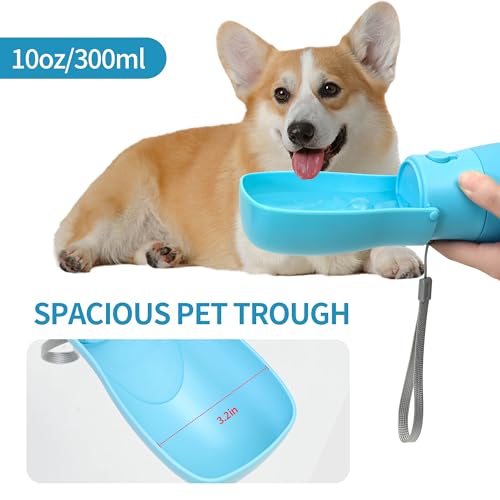 Portable Dog Water Bottle 10oz Blue