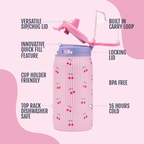 Kids Pop & Fill 12oz Stainless Water Bottle