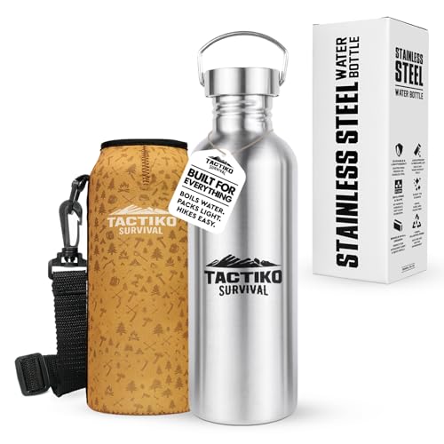 Tactiko Stainless Steel Wide Mouth Water Bottle