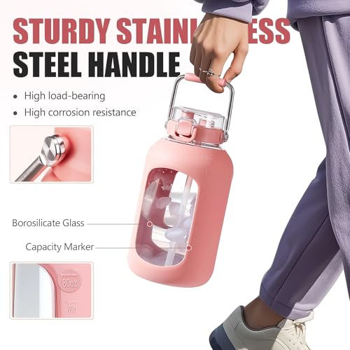 Large Glass Water Bottle
