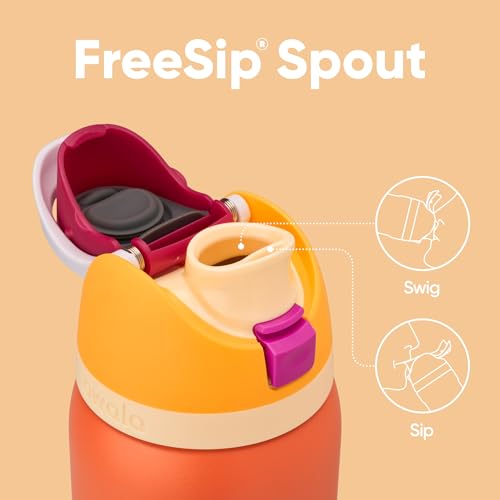 FreeSip Stainless Steel Water Bottle 32 oz Citrus Crush