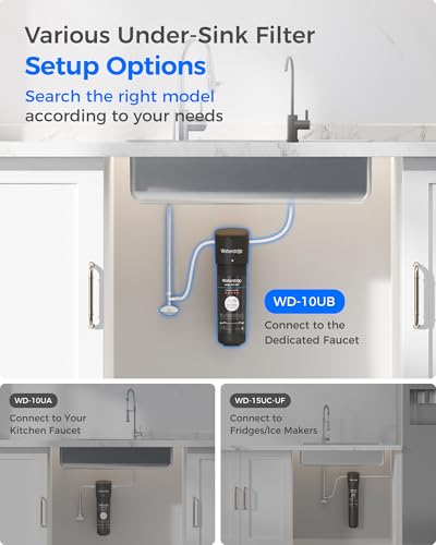 10UB B Under Sink Water Filter System with Dedicated Black Faucet