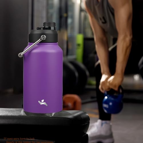 87 oz Insulated Stainless Steel Water Bottle Jug with Handle