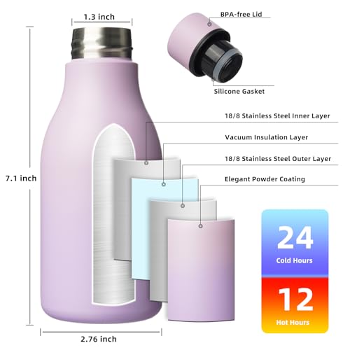12oz Insulated Water Bottle