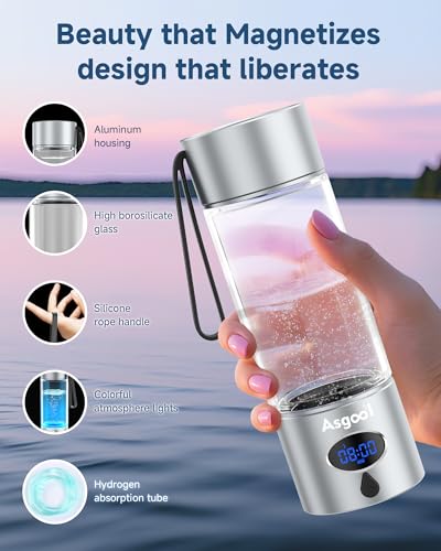 360ml Portable Hydrogen Water Bottle Generator with PEM