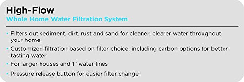 EPWO4 Universal Large Capacity Whole House Water Filter Housing