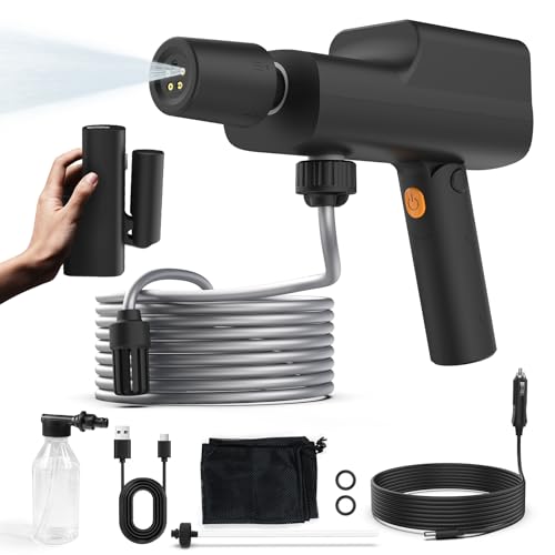 Foldable Cordless Pressure Washer with Battery & Car Charger
