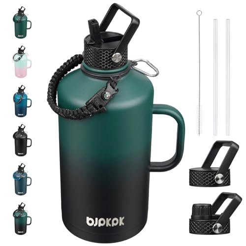 128oz Insulated Water Bottle with Straw Lid