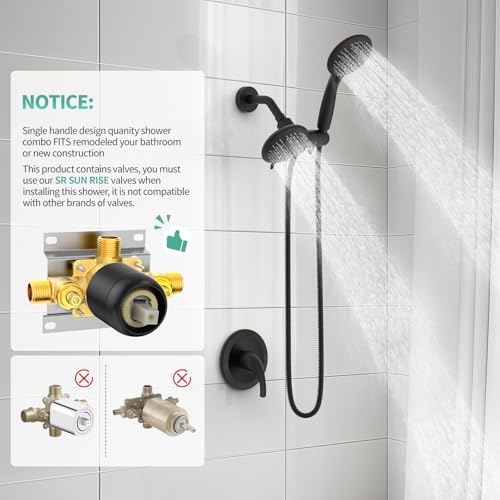 Dual 2 in 1 Shower System with Handheld