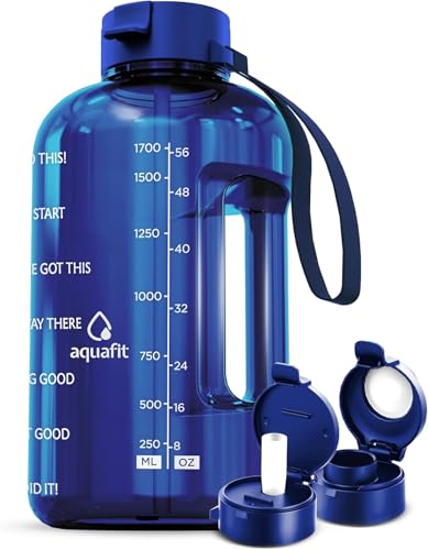 Half Gallon Water Bottle with Motivational Quotes