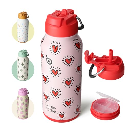 32oz Insulated Water Bottle with Pill Box
