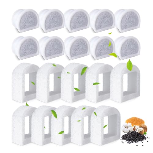 20 Pcs Cat Water Fountain Filters Replacment Compatible with PetSafe Drinkwell Fountains (20 Count)