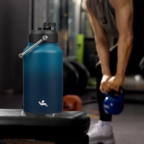 87 oz Insulated Stainless Steel Water Bottle Jug with Handle