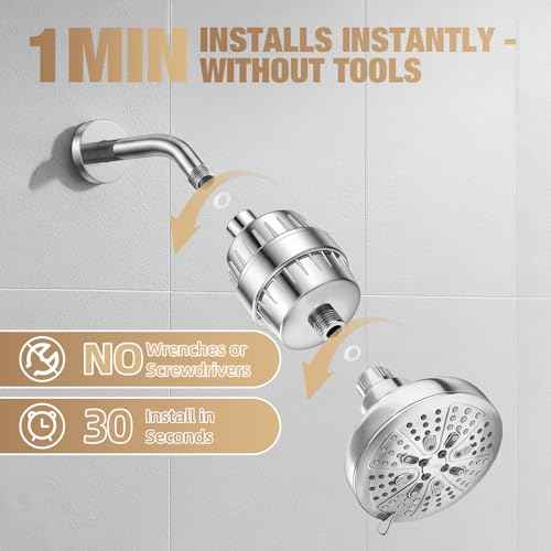 25 Stage Hard Water Shower Filter with Enhanced KDF55