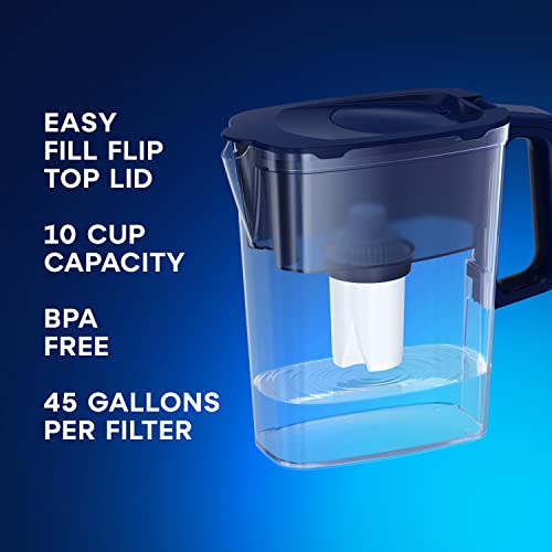 5 Cup Compact Water Filter Pitcher with 1 x B15 Filter (5 Count)