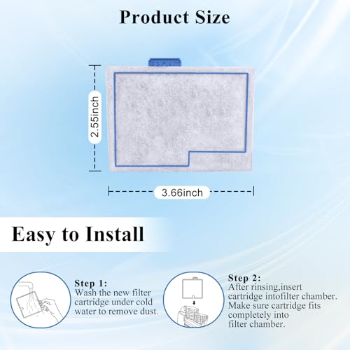 8 Pack Small Filter Cartridge Compatible with Aqueon Filters (8 Count)