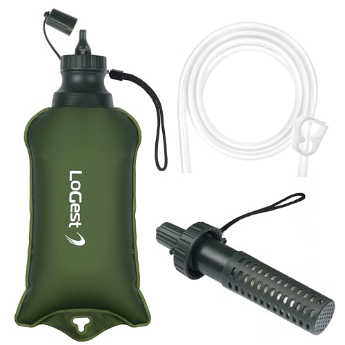 Portable Foldable Water Filter Bag with Hose