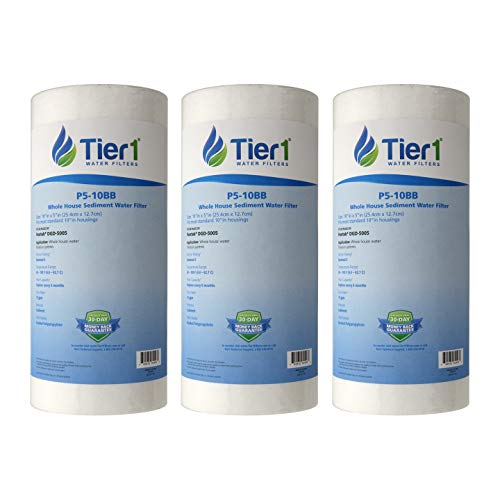 5 Micron 4.5" × 10" Whole House Water Filter (3 Count)