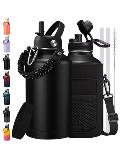 64oz Insulated Water Bottle with Straw (9 Count)