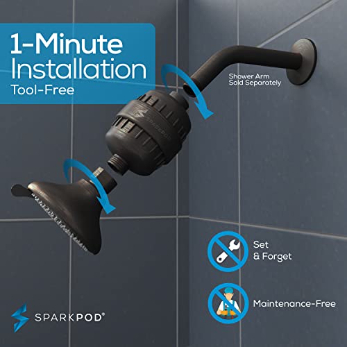 23 Stage Filtered Shower Head with 3 Spray Settings