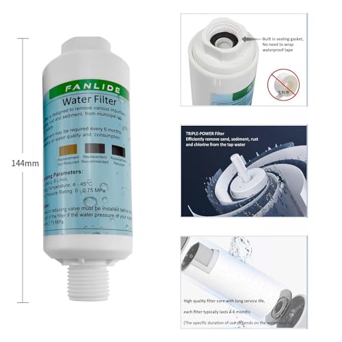 Bidet water filter for electronic bidet seats
