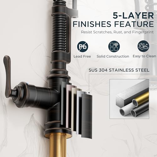 Atique Kitchen Faucet with Pull Down Sprayer