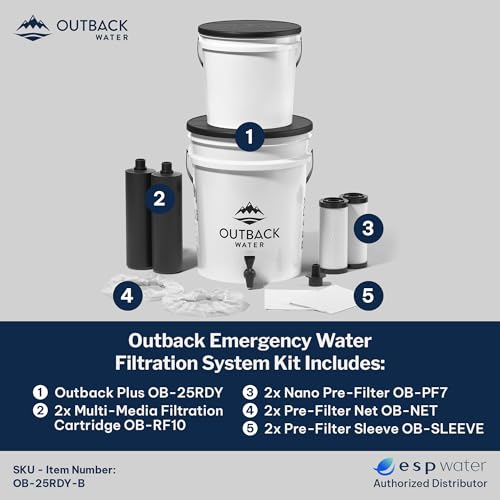 Outback Emergency Water Filter System with Extra Filter Set