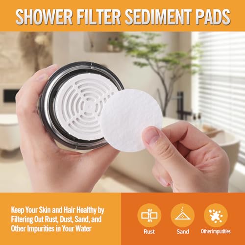 1PCS Multi Stage Shower Head Filter Replacement Compatible with AquaBliss Filtered Showerhead SF400 & SF500