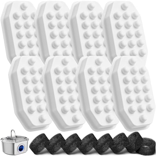 Official 8 Pack Replacement Filter Set for 108oz Cat Fountain