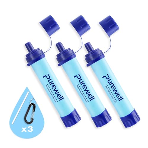 Outdoor Water Filter Personal Water Filtration Straw Emergency Survival Gear Water Purifier for Camping Hiking Climbing Backpacking